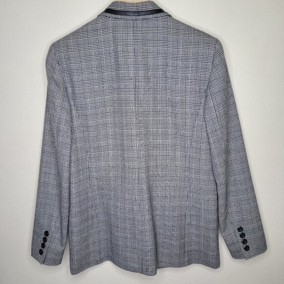 Pendleton Virgin Wool Leather Blazer Jacket Size 4 - Picture 6 of 10